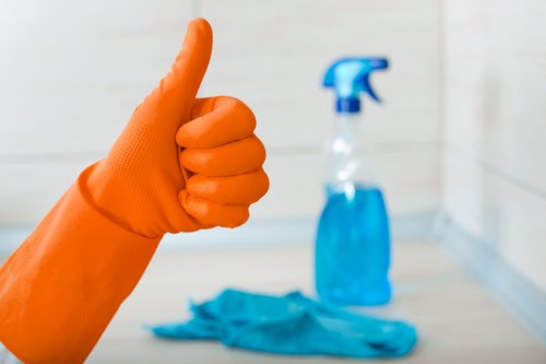 Local carpet cleaner treating busy foot traffic areas in Chelsea