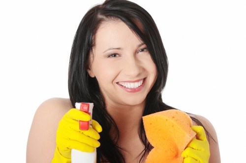 Local commercial cleaner working in a Chelsea mixed-use property